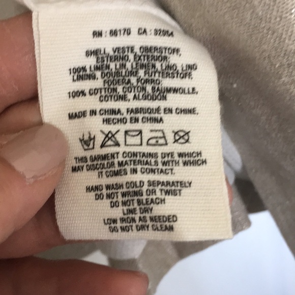 Anthropologie “Cartonnier” metallic linen blazer - Picture 6 of 10